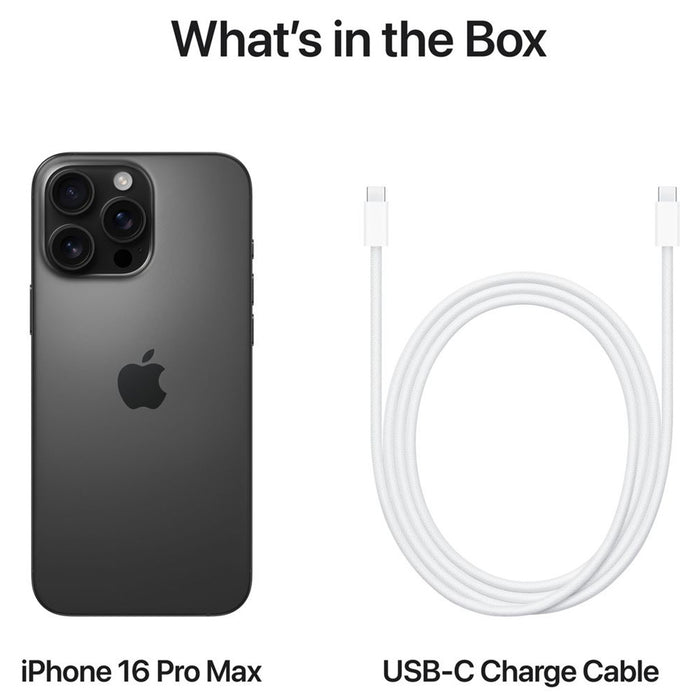 iPhone 16 Pro Max 256GB - Black Titanium